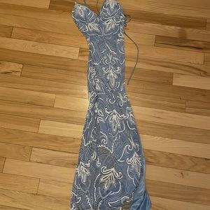 Blue prom dress